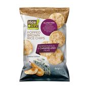 Rice Up Gorgonzola &amp; Caramelised Pear Popped Brown Rice Chips image