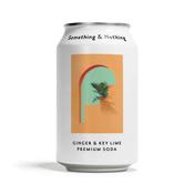 Something &amp; Nothing Ginger &amp; Lime Premium Soda