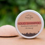 Three Hills Soap Anti-Dandruff Solid Shampoo - Rosehip and Cedarwood image
