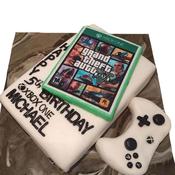 Xbox GT5 Video Game Cake - Eve's Cakes image