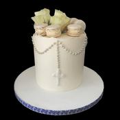 Communion Cakes with Rosary Beads - Eve's Cakes