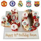 Football Number Cake - Eve's Cakes