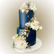 Navy Wedding Cake - Eve's Cakes