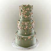 Beautiful Sage Green Wedding Cake - Eve's Cakes