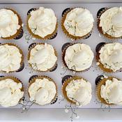 Delicate White Christening Cupcakes - Eve's Cakes
