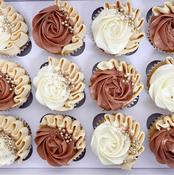 Beige and Brown Cupcakes - Eve’s Cakes