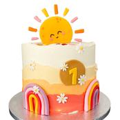 Cute Little Sunshine Birthday Cake - Eve's Cakes