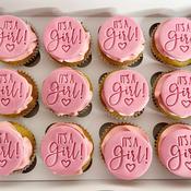 Its A Baby Girl Cupcakes - Eve's Cakes