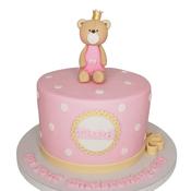Teddy Baptism Cake - Eve's Cakes