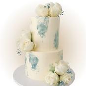 Wedding Cake Pastel Blue - Eve's Cakes