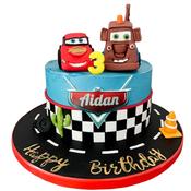Lightening McQueen Cake - Eve's Cakes