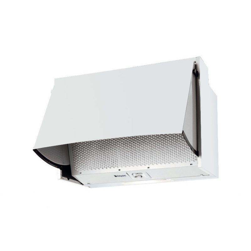 Hotpoint 60CM Integrated Cooker Hood - Stainless Steel, LED Lights, White