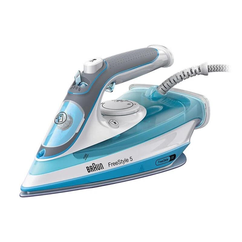 Braun TexStyle 5 Steam Iron Blue 2600W FreeGlide 3D SuperCeramic Soleplate Precision Tip Anti-drip Self Clean