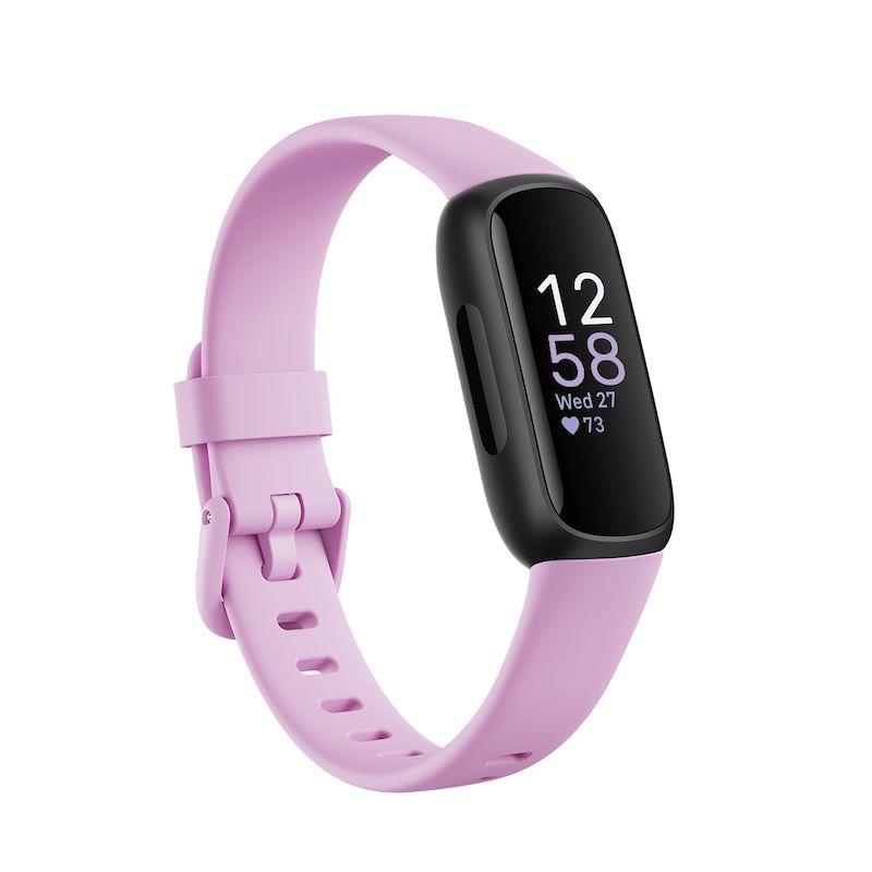 Fitbit Inspire 3 Fitness Tracker - Morning Glow, Black, Digital Display, Orange Band