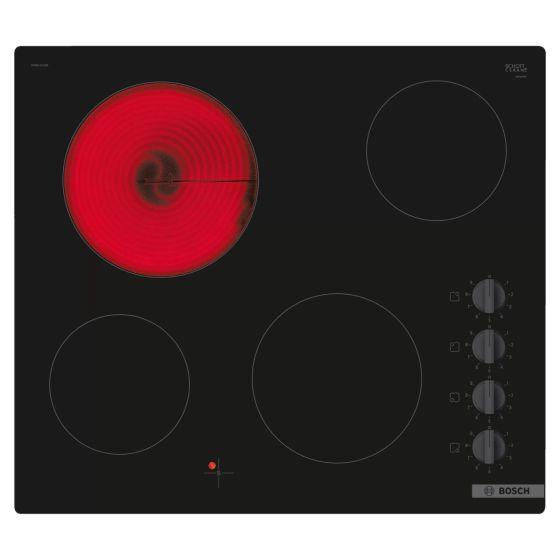 Bosch Ceramic Hob Black 4 Zones 60cm