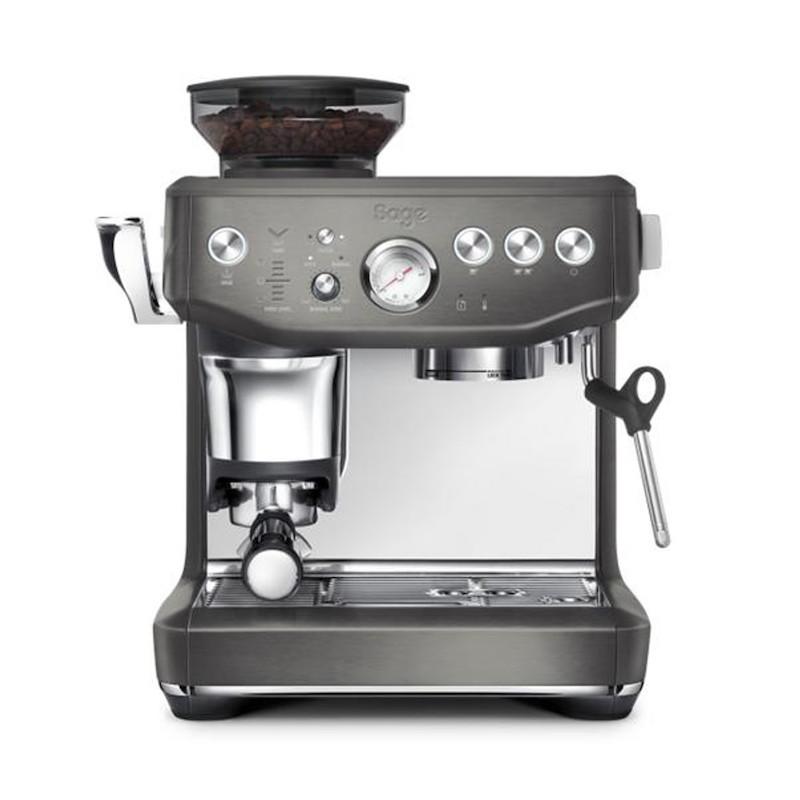 SAGE Barista Express Impress Bean to Cup Coffee Machine Black Stainless Steel 9-bar Steam Wand 2 litres Tank