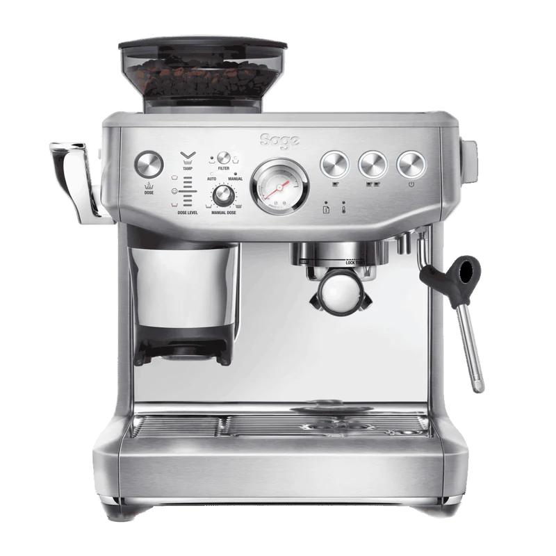 Sage Barista Express Impress Bean to Cup Coffee Machine - Stainless Steel, 25 Grind Settings, 9-bar Pressure, Steam Wand