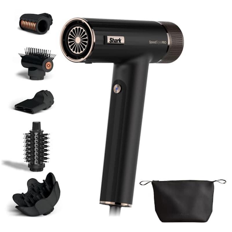 Shark SpeedStyle Pro 5-in-1 Hair Dryer Black with attachments