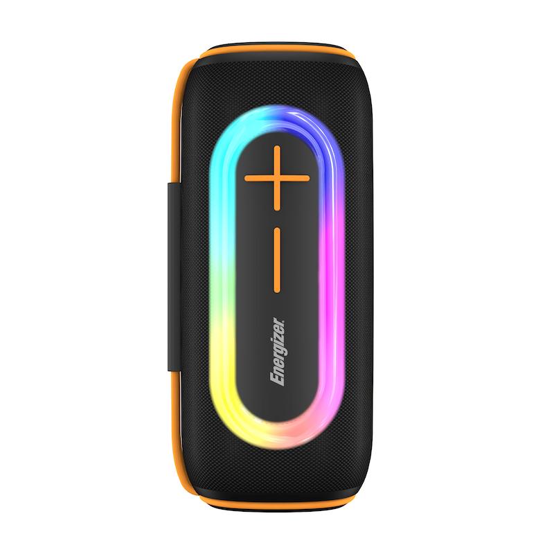 Energizer BTS206 Portable Bluetooth Speaker - Black with Power Bank, 360° Sound, RGB Lighting, Handsfree, Bluetooth 5.2, Micro SD, USB, AUX