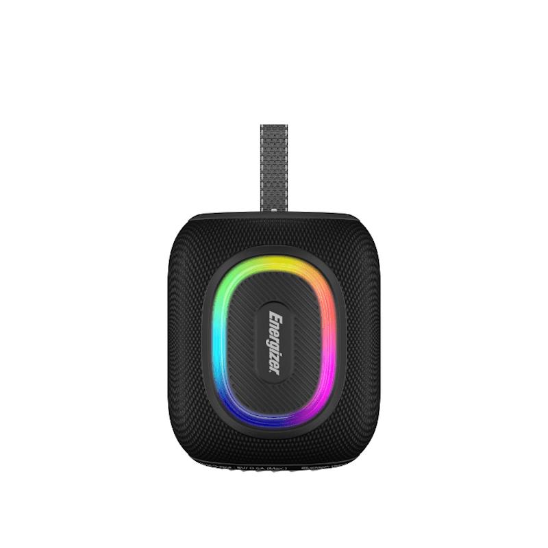 Energizer Bluetooth Speaker with Power Bank - Black, RGB Lighting