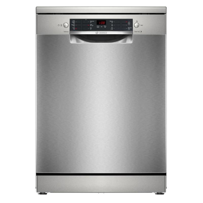 Bosch Series 2 Freestanding Dishwasher - Stainless Steel, ExtraDry, Silence Programme, Auto Programmes, Anti Fingerprint