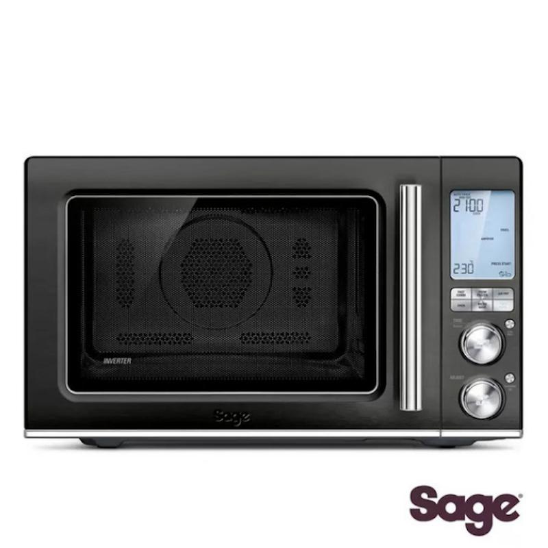 Sage Combi Wave 3-In-1 Microwave Oven - Black Stainless Steel with Digital Display and Inverter