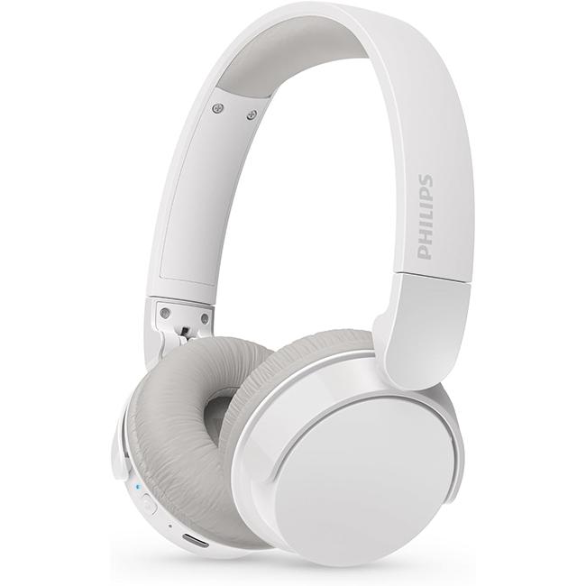 Philips TAH3209WT/00 White On-Ear Wireless Headphones with Dynamic Bass, 25-Hour Playtime, Bluetooth 5.3, Foldable Design