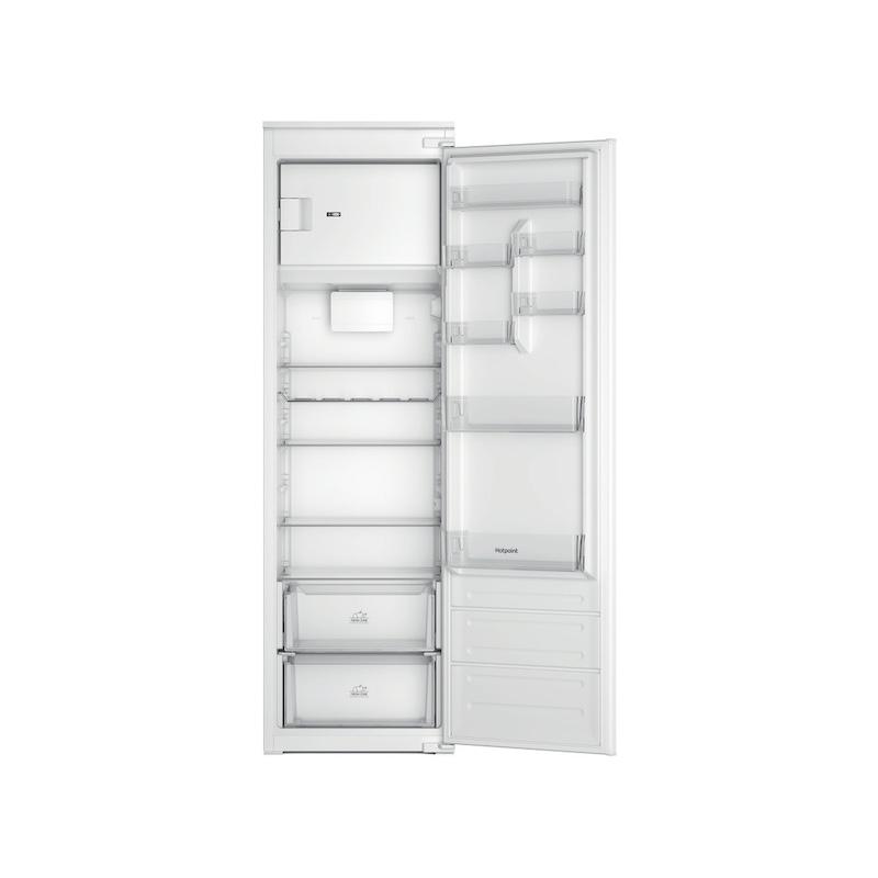 Hotpoint Integrated Fridge with Low Frost, LED Lighting, Adjustable Door Storage, Inverter Compressor, White