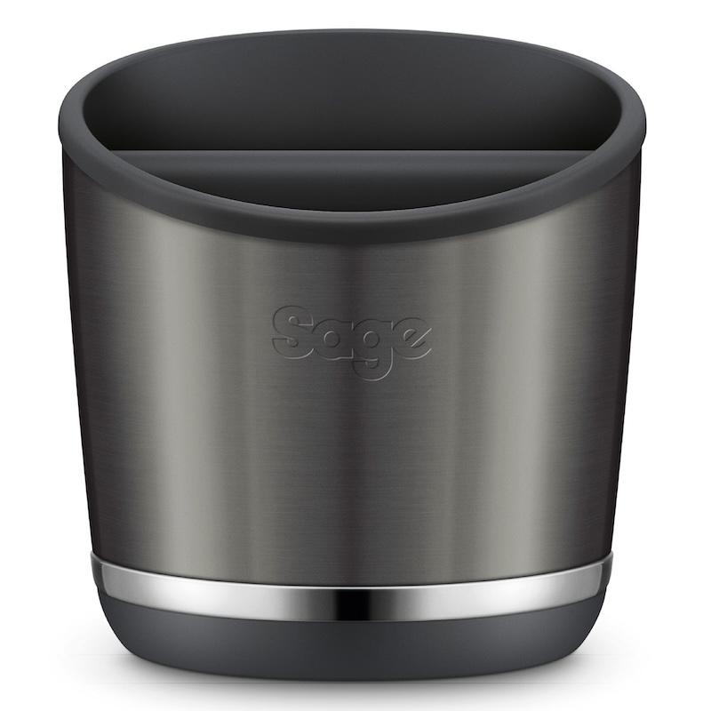 Sage Knock Box 10 Black Stainless Steel | Easy Cleaning | 10 Pucks | Stainless Steel & Plastic