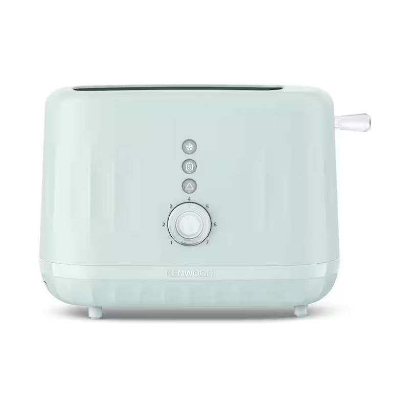 Kenwood Ripple 2 Slice Toaster TCP06.000BL Eggshell Blue - 7 Browning Levels, High-rise Lift, Defrost, Reheat, Removable Crumb Tray, 850W