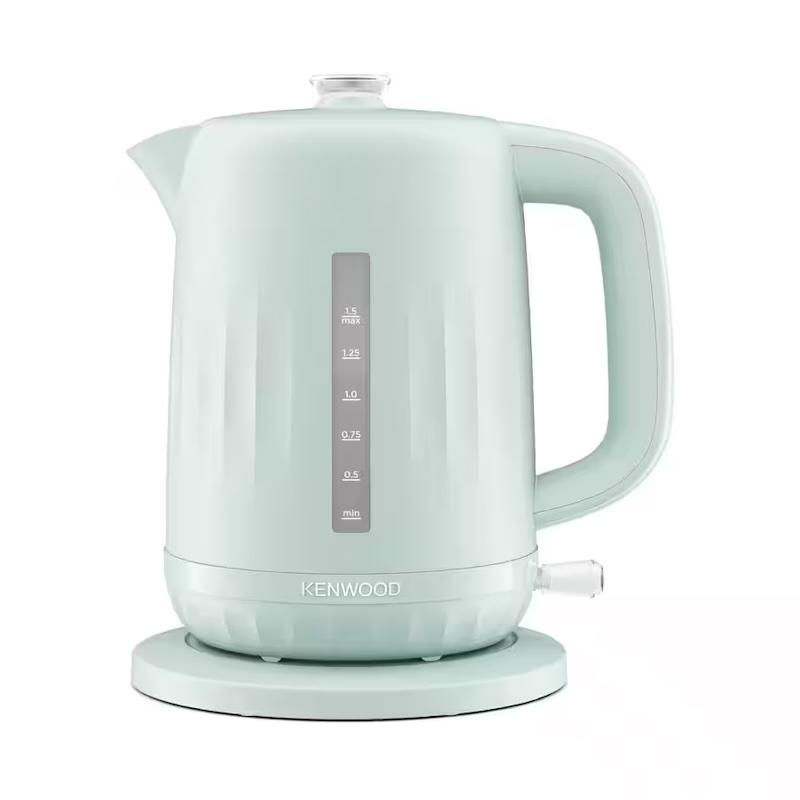 Kenwood Ripple Kettle ZJP06.000BL Eggshell Blue 1.5L 3000W Rapid Boil Perfect Pour Water Level Indicator Automatic Safety Boil-Dry Protection Removable Filter 22.35 x 18 x 24.75 cm