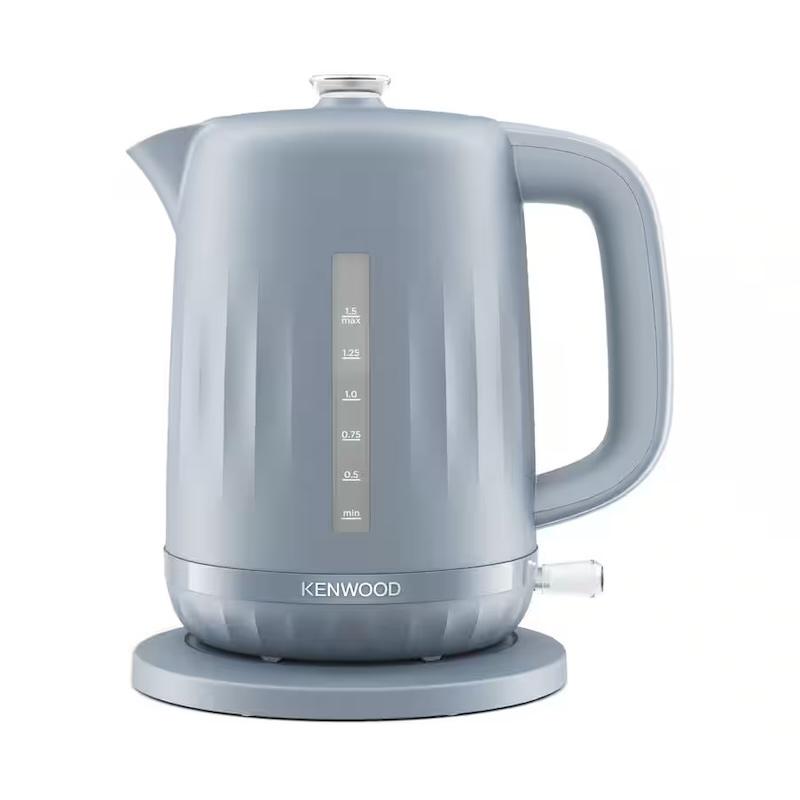 Kenwood Ripple Kettle Midnight Storm Blue 1.5L 3000W Textured Plastic Body with Perfect Pour Spout Illuminated Switch Removable Filter Water Level Indicator Cord Storage Boil-Dry Protection Size 22.35 x 18 x 24.75 cm Weight 1.08 lbs
