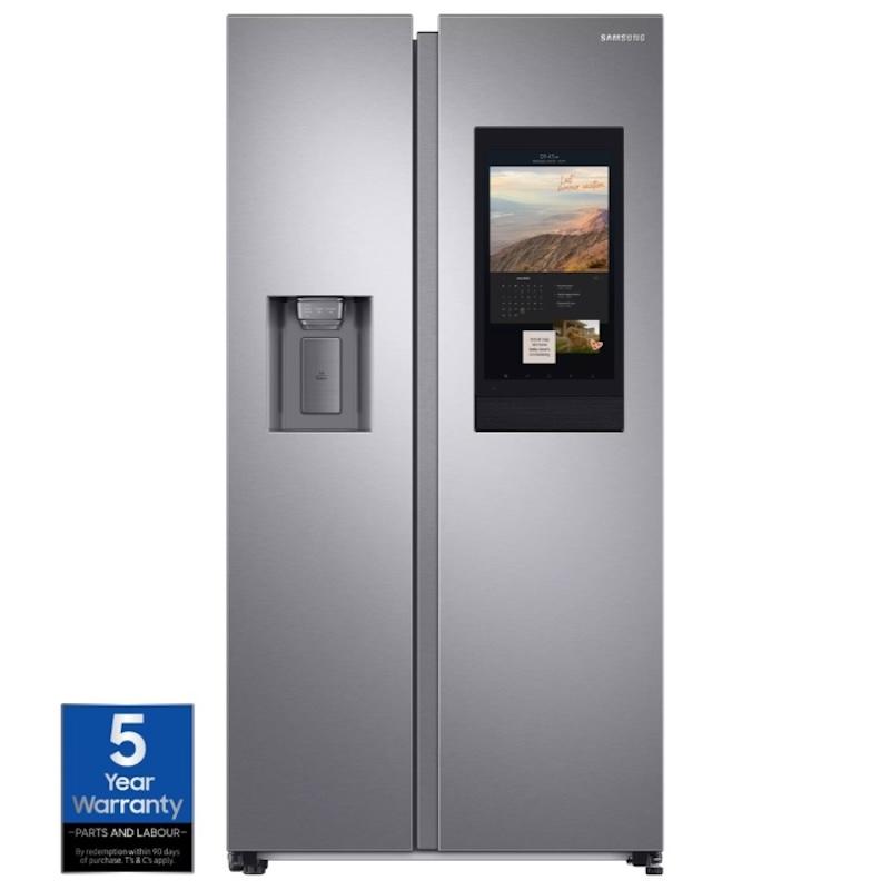 Samsung American Fridge Freezer Silver with Touchscreen and Water Dispenser