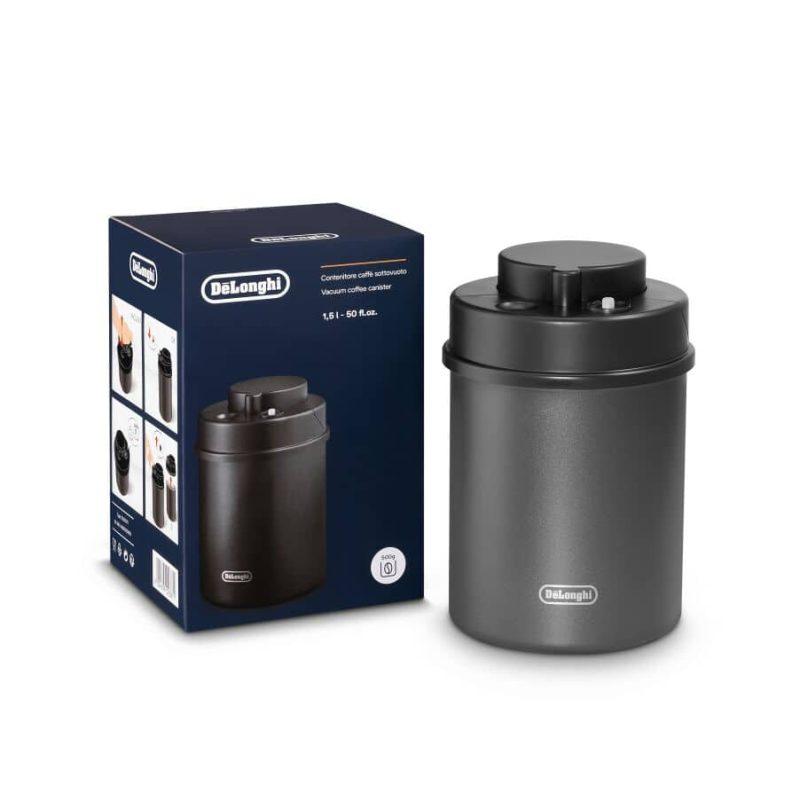 DeLonghi Vacuum Coffee Canister Black