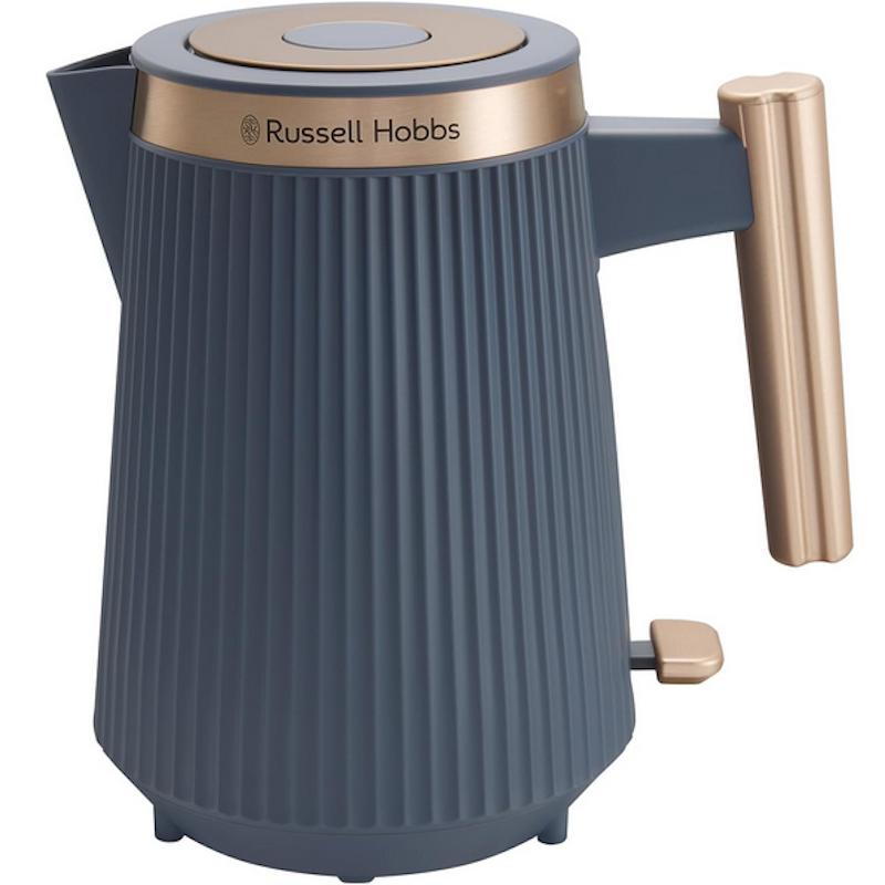 Russell Hobbs Bronte Kettle 1.7 Litres Navy Blue - Gold Accents, Matte Finish, Distinctive Design