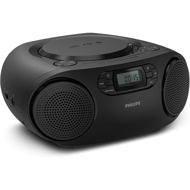 Philips Portable CD Player with Bluetooth, USB, FM Radio - Black