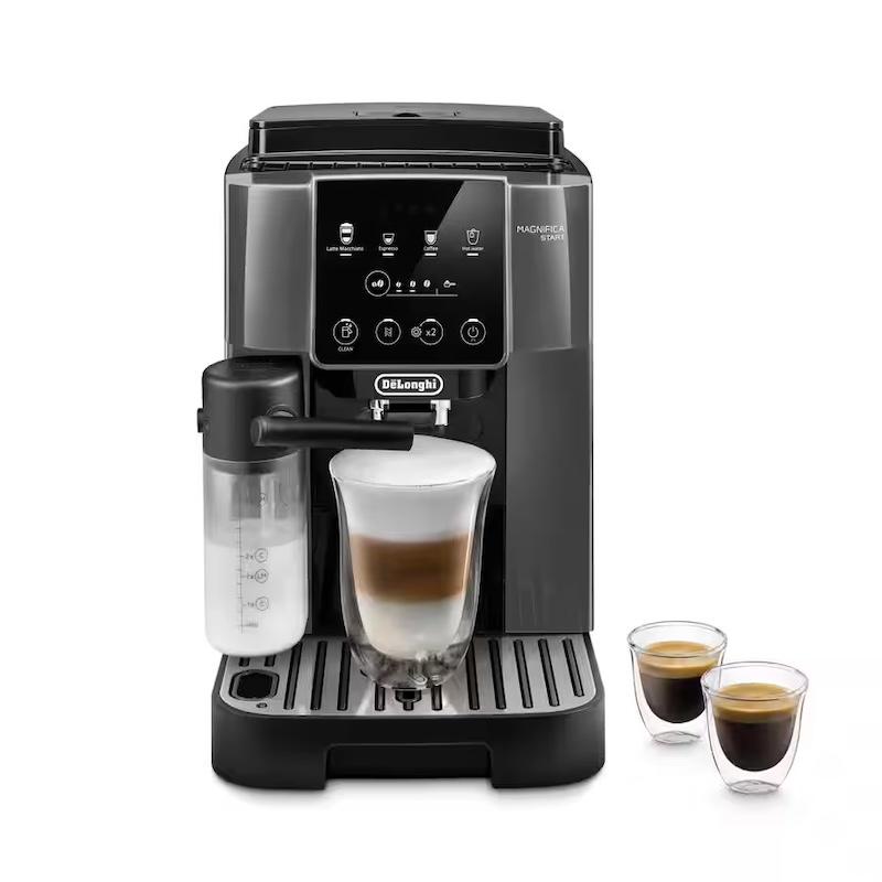 De'Longhi Magnifica Start ECAM220.61.GB Bean To Cup Automatic Coffee Machine - Grey Black, LatteCrema Hot, One-touch, 1.8L Water Capacity, 15 Bar, 1450W