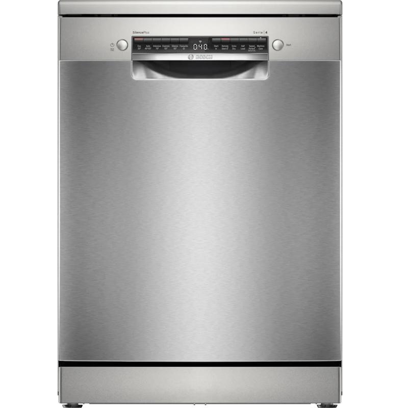 Bosch Series 4 Freestanding Dishwasher Stainless Steel 14 Place Settings ExtraDry Silence Plus Rackmatic Home Connect