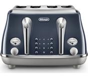Delonghi Icona Toaster 4 Slice CTOC4003.BL Blue image