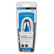 Vivanco Fly Lead F Connection To Co Ax 1.5M 44079