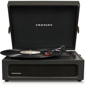 Crosley CR8017B-BK Voyager Portable Turntable with Bluetooth Receiver and Built-in Speakers – Black ds image