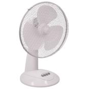 Prem-I-Air EH1522 Desk Fan White 40W 3 Speed 12" Plastic image