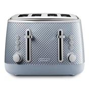 DeLonghi CTL4003.GY Luminosa Toaster 4-Slice Blue Grey image