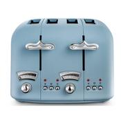 DeLonghi Argento Silva Blue 4 Slice Toaster CT04.AZ image