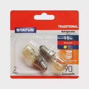 Status SES E14 15W Fridge Bulb Twin Pack image