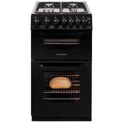 Nordmende 50cm Twin Cavity LPG Gas Cooker Black CTG52LPGBK image