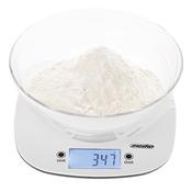 Mesko MS3179 White Kitchen Scale with a Bowl image