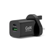 Port Designs 45W GaN Wall Charger &amp;amp; UK USB-C Cable 2m 900105-UK