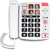 Swissvoice Xtra 1110 U ATL1418644 Big Button Corded Phone for Elderly - White ds image