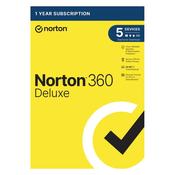 Norton 360 Deluxe - 1 Year Subscription (Automatic Renewal) for 5 devices